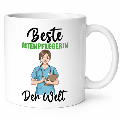 Bester Altenpflegerin | Pflegepersonal Pflege Geschenkidee Humor Tasse