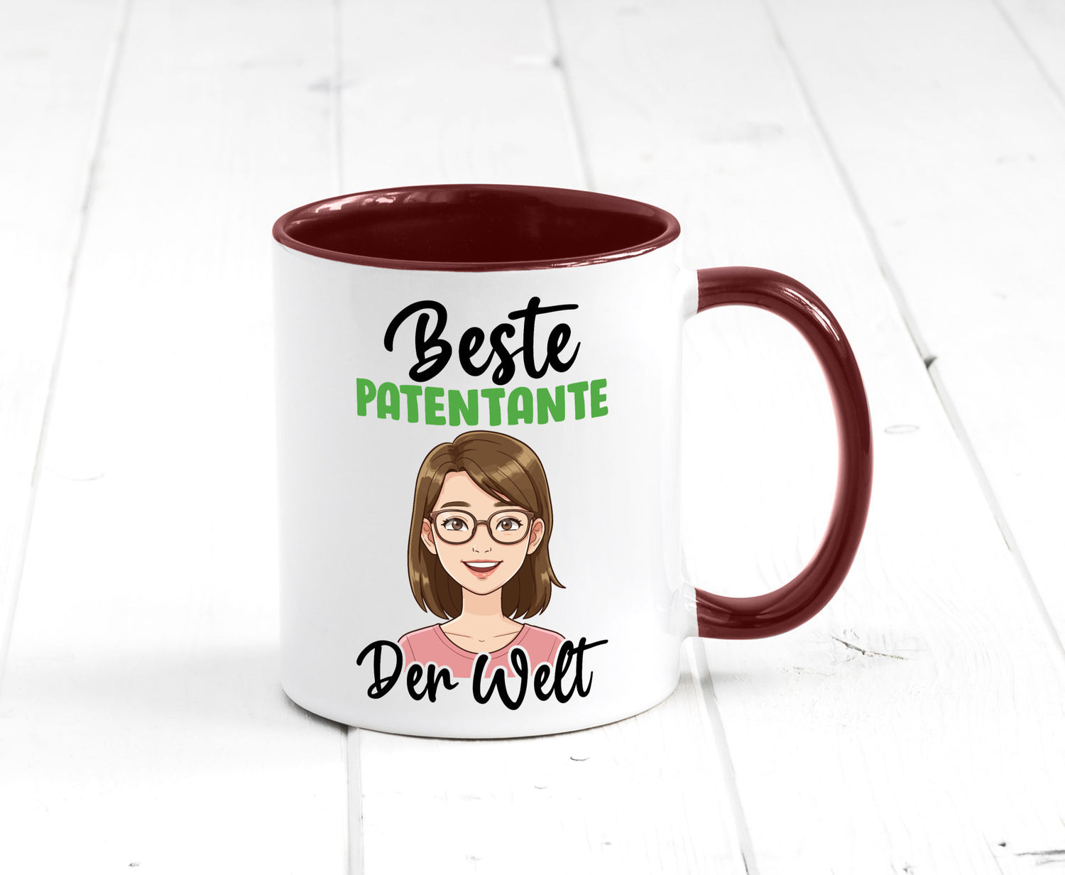 Beste Patentante | Tante lustiger Spruch Geschenk Humor Geschenkidee Tasse
