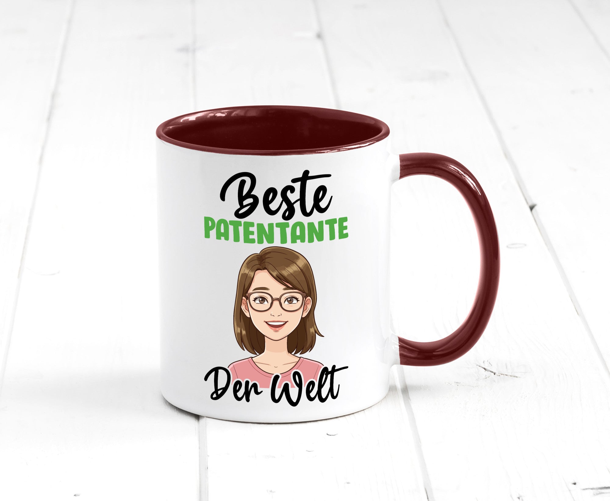 Beste Patentante | Tante lustiger Spruch Geschenk Humor Geschenkidee Tasse