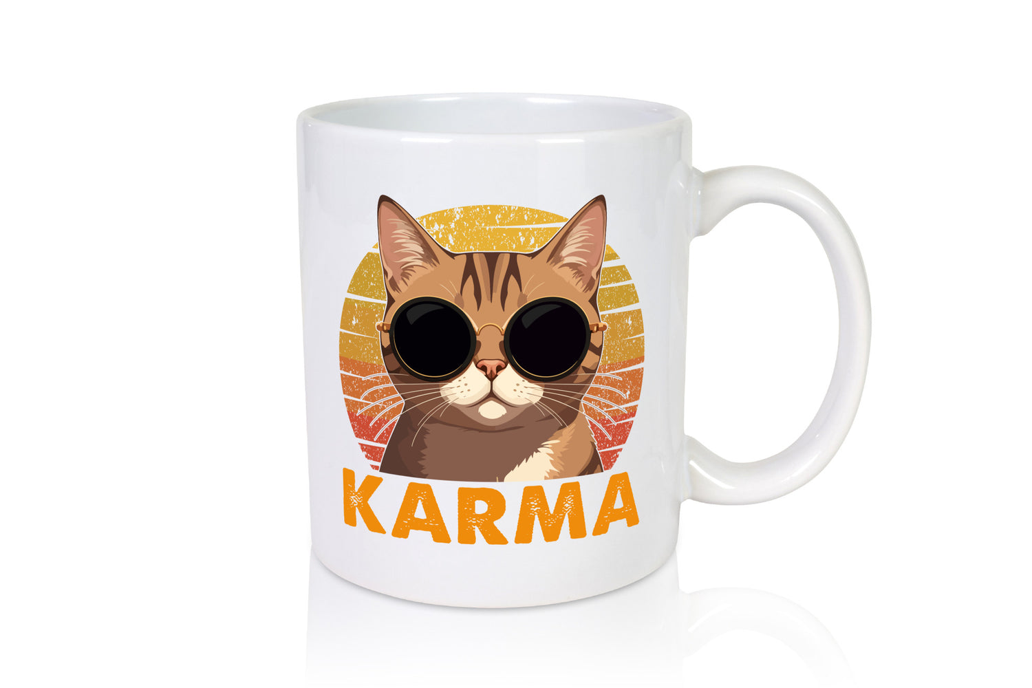 Vintage Katze | Karna Coole lustiger Spruch Geschenk Tierliebhaber Humor Tasse