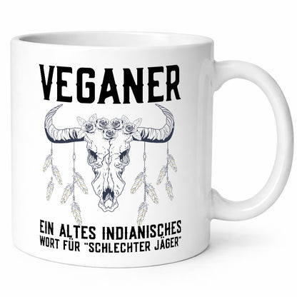 Veganer | schlechter Jäger Witz Indianer Sprichwort lustiger Spruch Geschenk