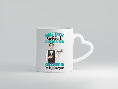 Im Universum: Kellner | kellnern Bedienung lustig Humor Geschenkidee Geschenk