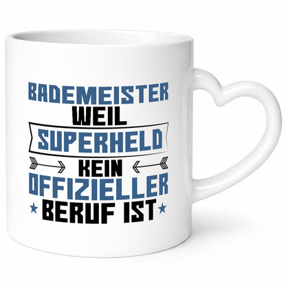 Superheld Bademeister | Rettungsschwimmer Geschenkidee Humor Tasse