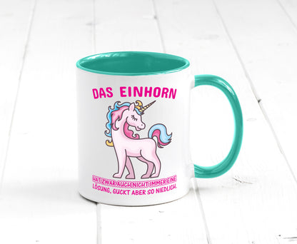 Niedliches Einhorn | lustige Tasse Frauen Mädchen lustiger Spruch Geschenk