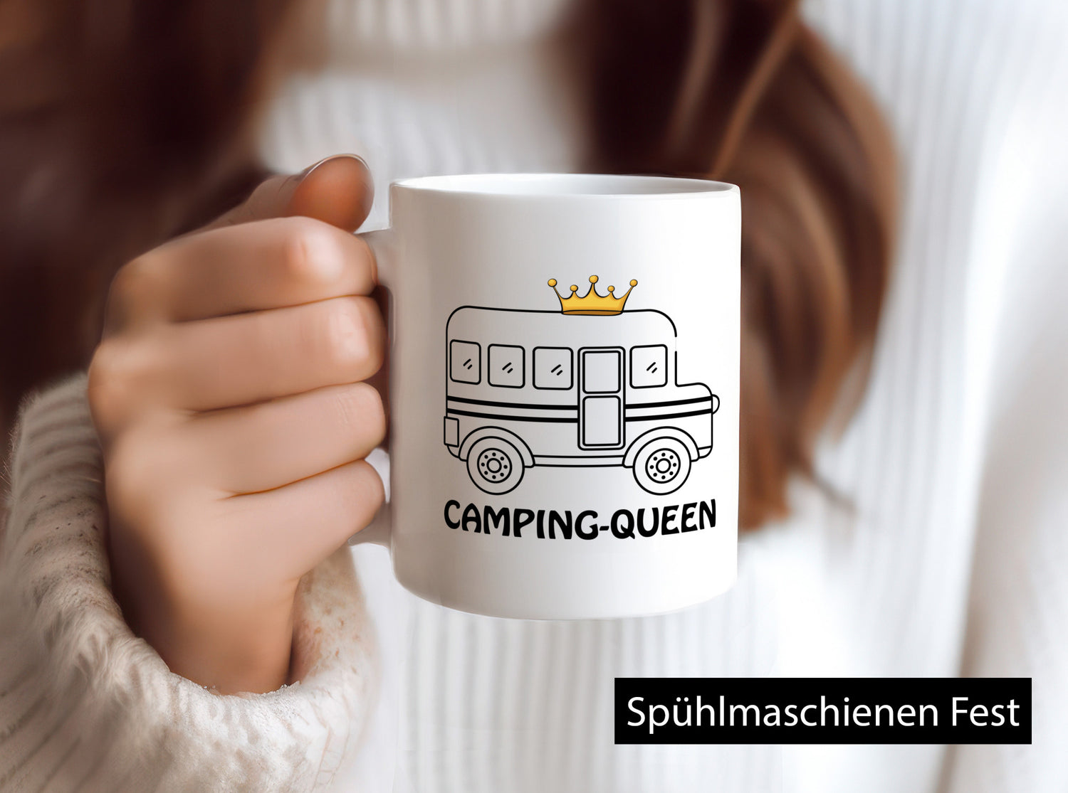 Camping Queen lustiger Spruch Geschenk Humor Geschenkidee Tasse