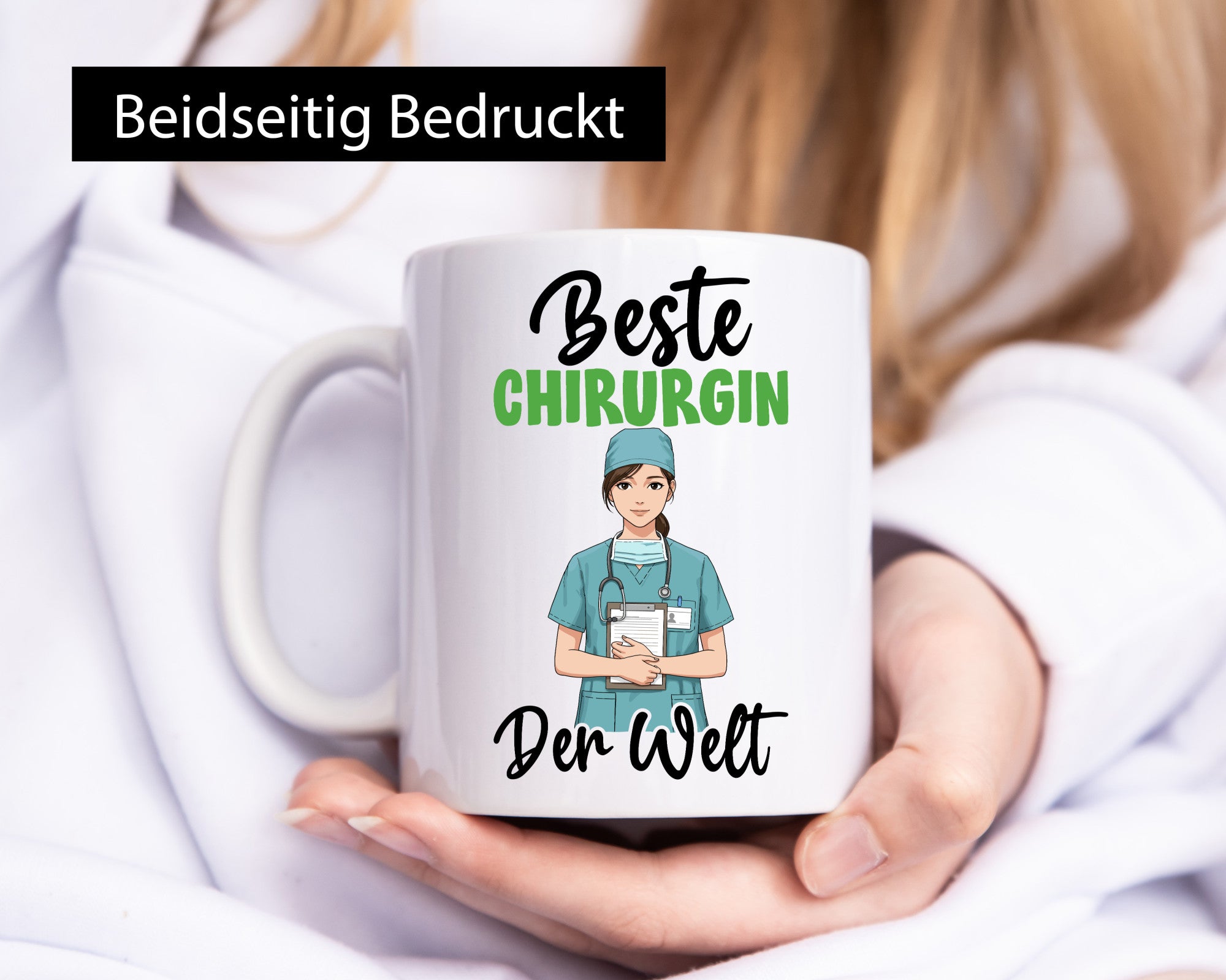Beste Chirurgin | Chirurgie Krankenhaus v2 Humor Geschenkidee Tasse