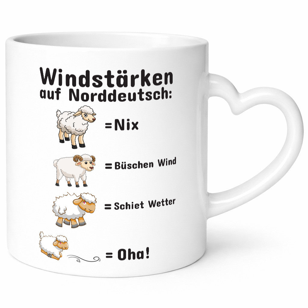 Windstärken auf Norddeutsch | Norddeutschland Tasse Humor Geschenkidee