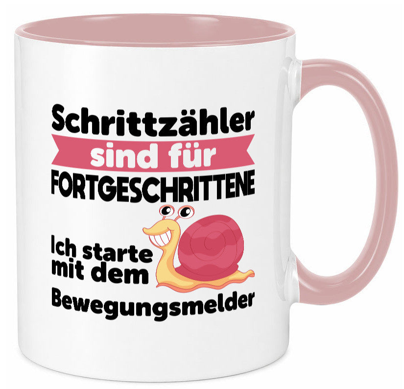 Schrittzähler Fortgeschrittene, Bewegungsmelder | Schnecke Geschenk Humor