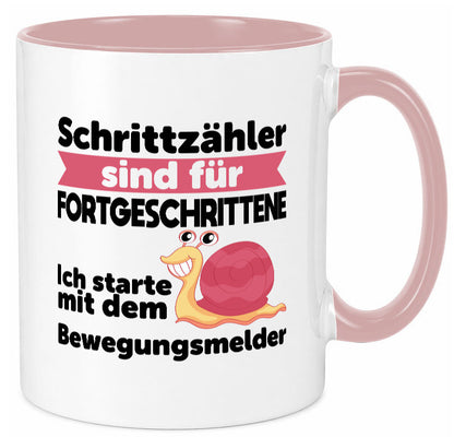 Schrittzähler Fortgeschrittene, Bewegungsmelder | Schnecke Geschenk Humor