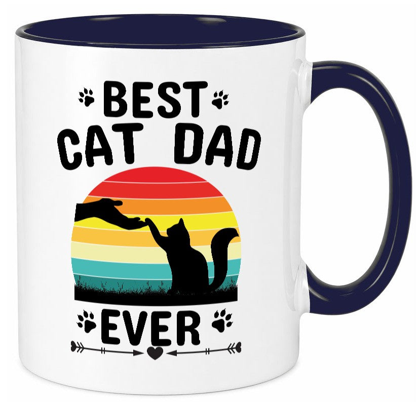 Best Cat Dad Ever lustiger Spruch Geschenk Humor Geschenkidee Tasse