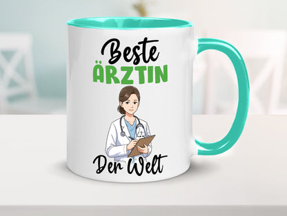 Beste Ärztin | Medizin Doktorin Fachärztin v2 Humor Geschenkidee Tasse