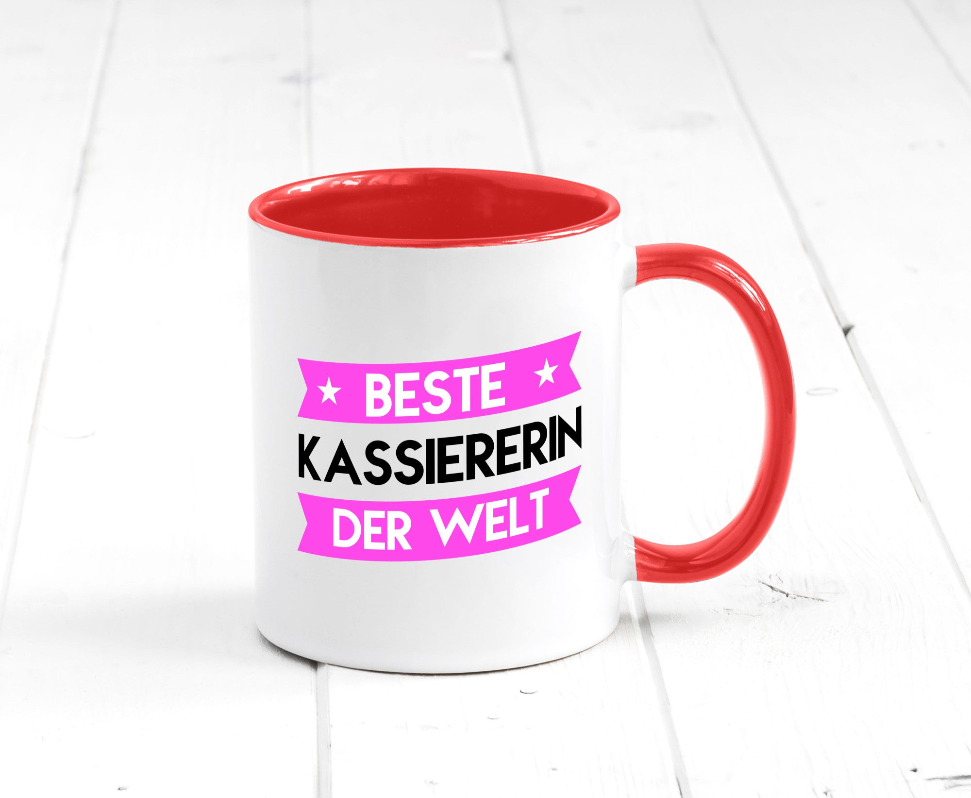 Beste Kassiererin lustiger Spruch Geschenk Humor Geschenkidee Tasse