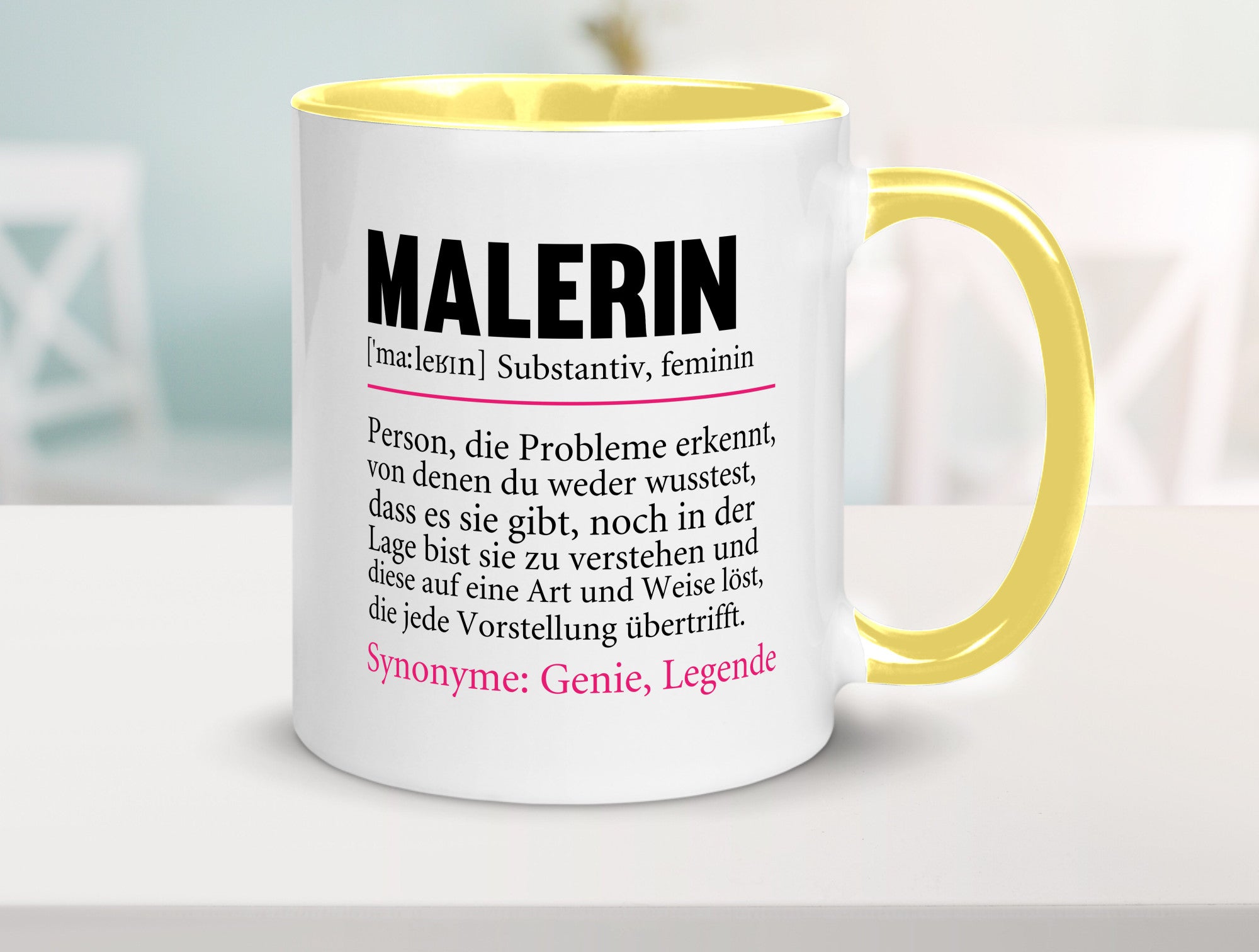 Malerin | Spruch Beruf lustig Malerinnen Humor Arbeit Kollegen Büro
