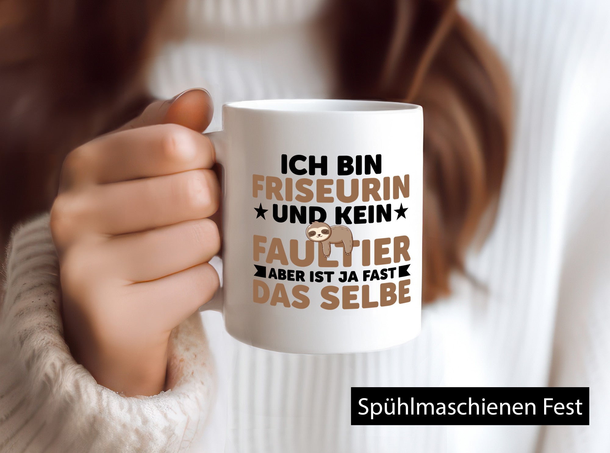 Ich bin kein Faultier: Friseurin | Friseuse Frisörin lustig Tierliebhaber Humor
