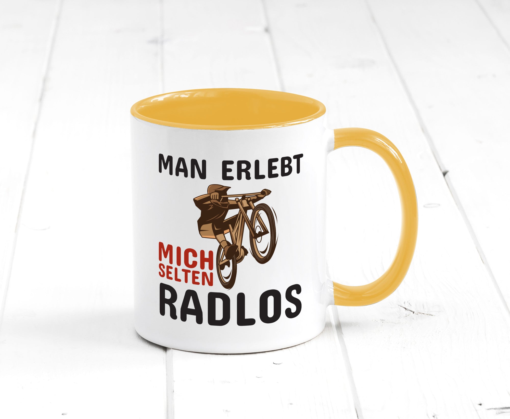 Selten Radlos | Spruchtasse Fahrrad Männer Humor lustiger Spruch Geschenk