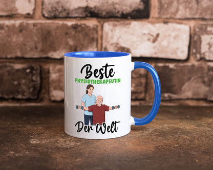 Beste Physiotherapeutin v3 lustig Humor Geschenkidee Geschenk Tasse