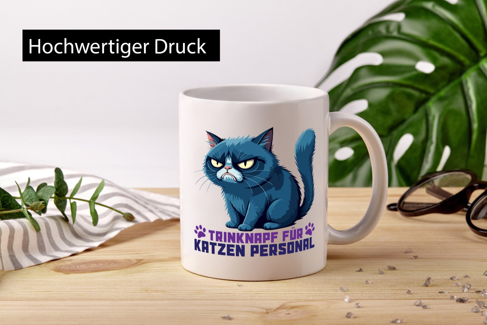 Katzen Personal | Katzenbesitzer Tasse Katze Humor vl8 Geschenkidee