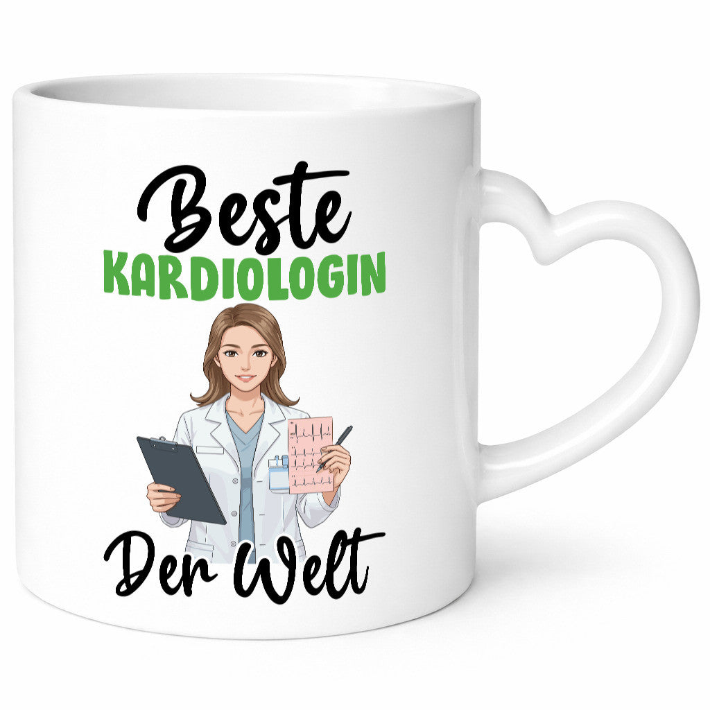 Beste Kardiologin | Kardiologie v2 Geschenkidee Humor Tasse