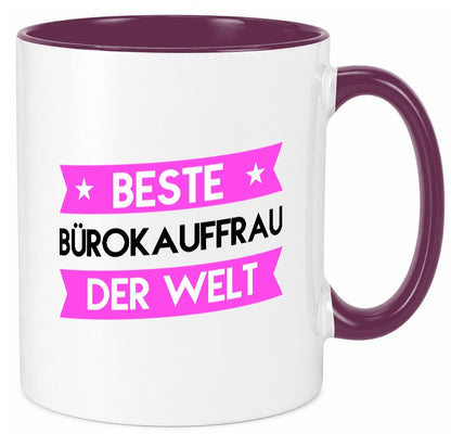 Beste Bürokauffrau | Kauffrau Humor Arbeit Kollegen Büro Geschenkidee Tasse