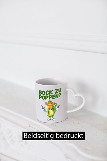 Bock auf Poppen | Mais Lustig Geschenk Humor Geschenkidee lustiger Spruch Tasse
