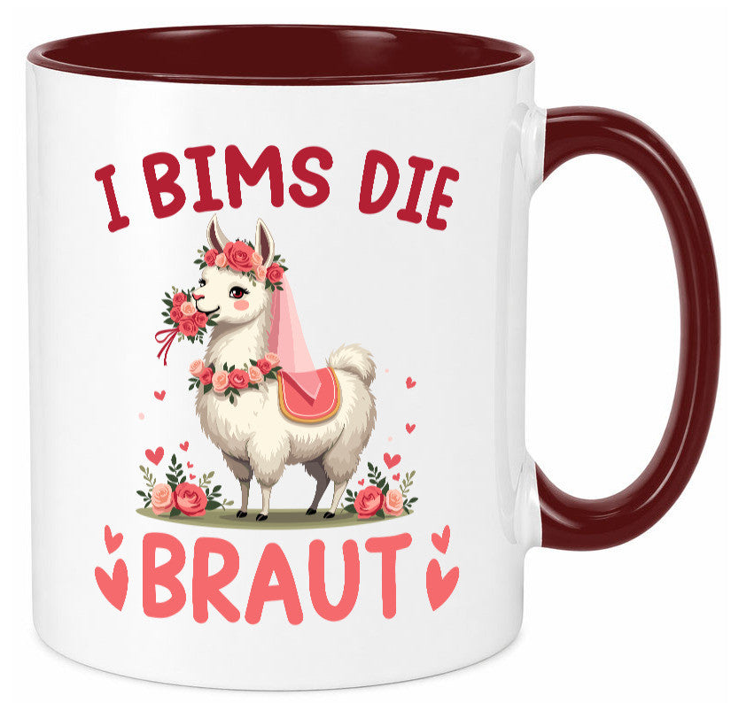 I bims die Braut | Einhorn JGA Hochzeit lustig Humor Geschenkidee Geschenk Tasse