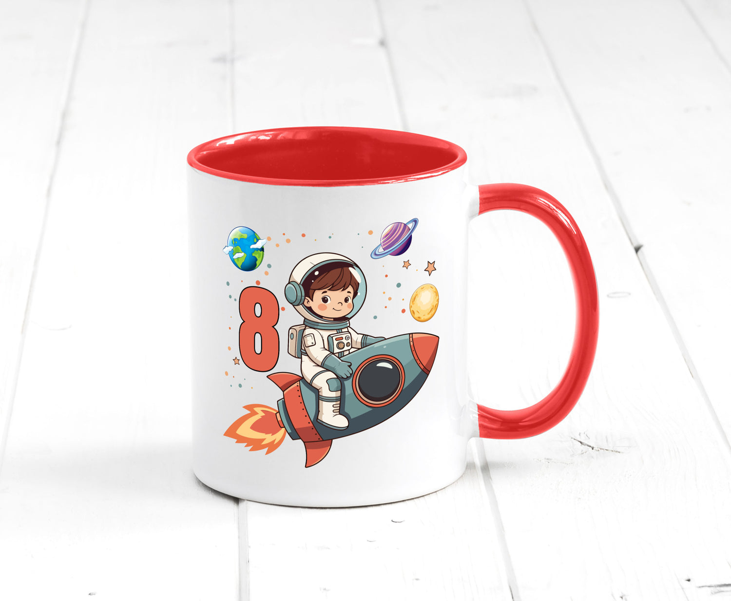 8. Geburtstag | 8 Jahre Astronaut Weltraum Humor Geschenkidee Tasse