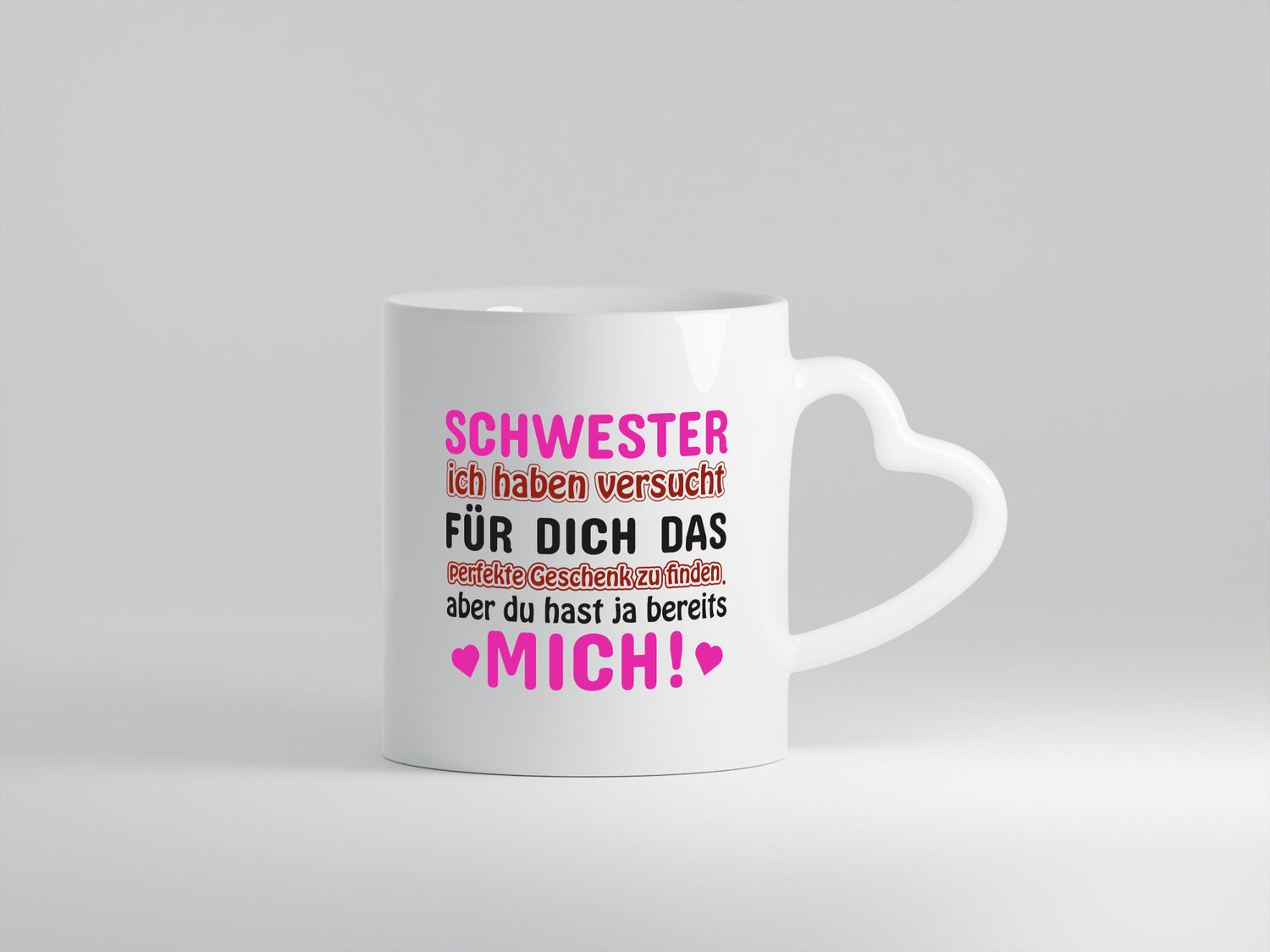 Schwester Tasse | lustiger Spruch Geschwisterliebe Geschenkidee Humor