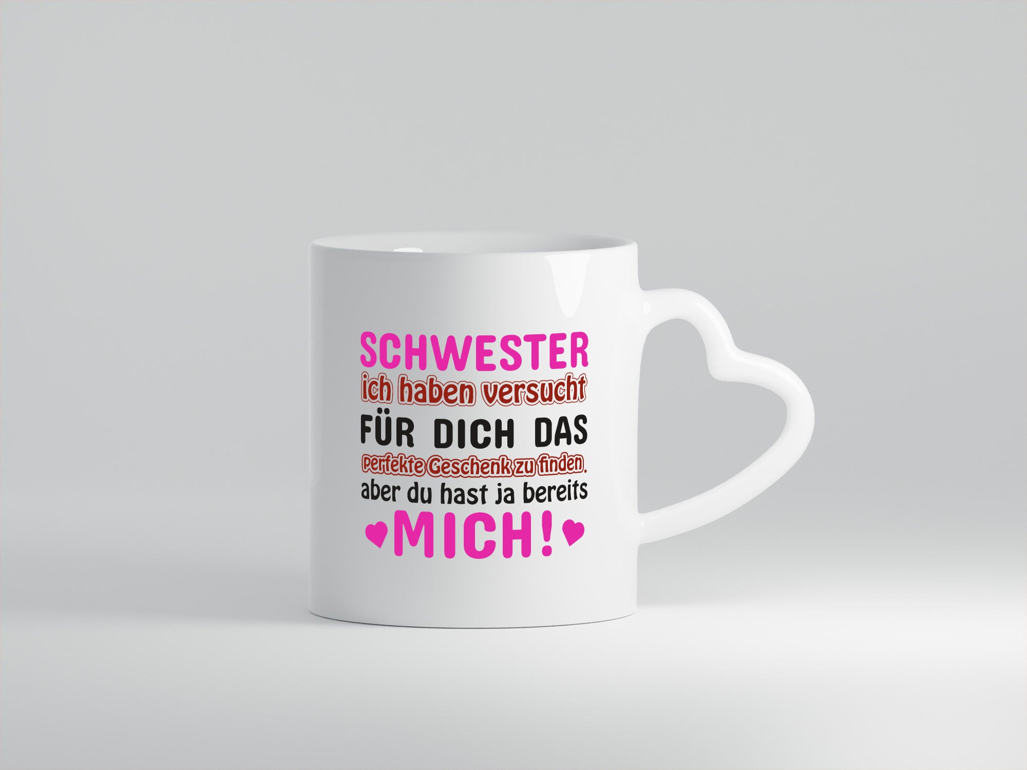 Schwester Tasse | lustiger Spruch Geschwisterliebe Geschenkidee Humor