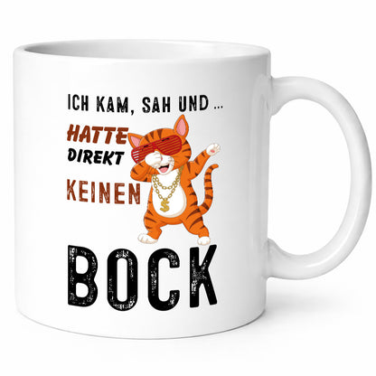 Ich habe keinen Bock lustiger Spruch Geschenk Humor Geschenkidee Tasse