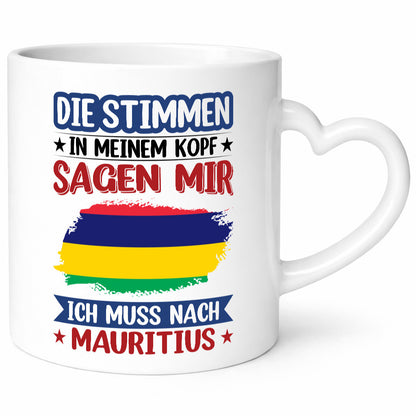 Mauritius | Urlaub Stimmen in meinem Kopf Traumland Geschenk Humor Geschenkidee