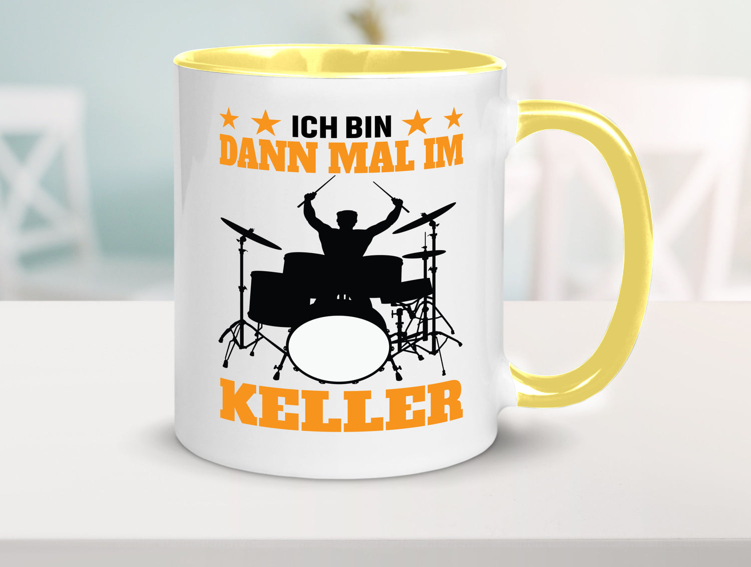 Ich bin dann mal im keller | Schlagzeug Musiker Musik lustig Humor Geschenkidee
