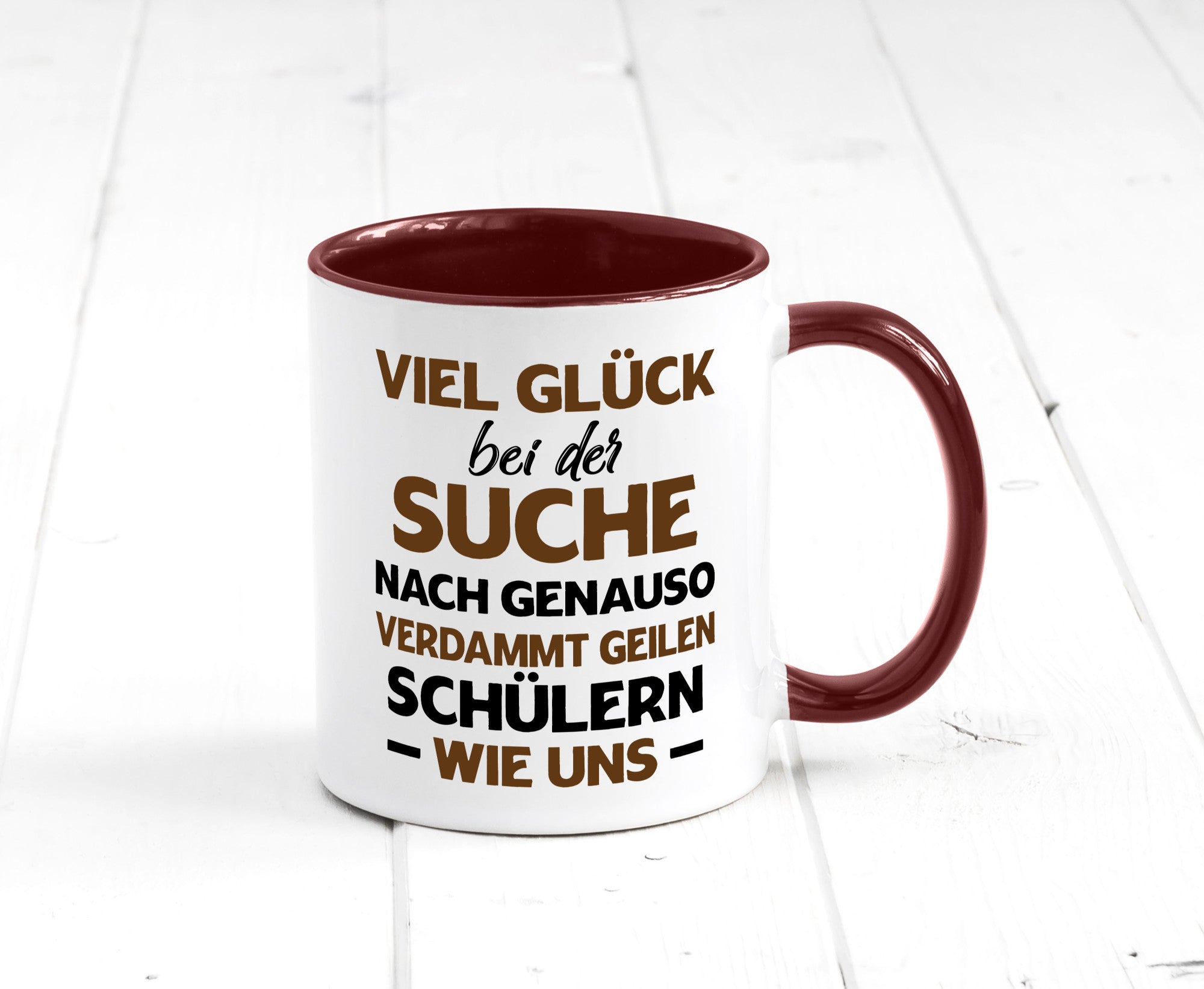 Viel glück | Geile schüler Schule Beste Lehrerin lustig Humor Geschenkidee