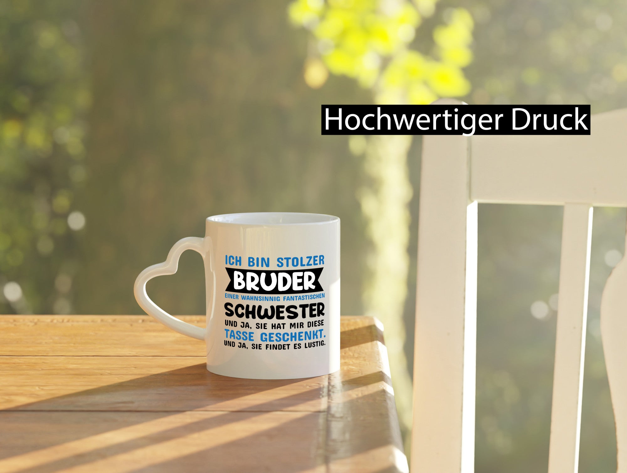 Ich bin stolzer Bruder Humor Geschenkidee Tasse