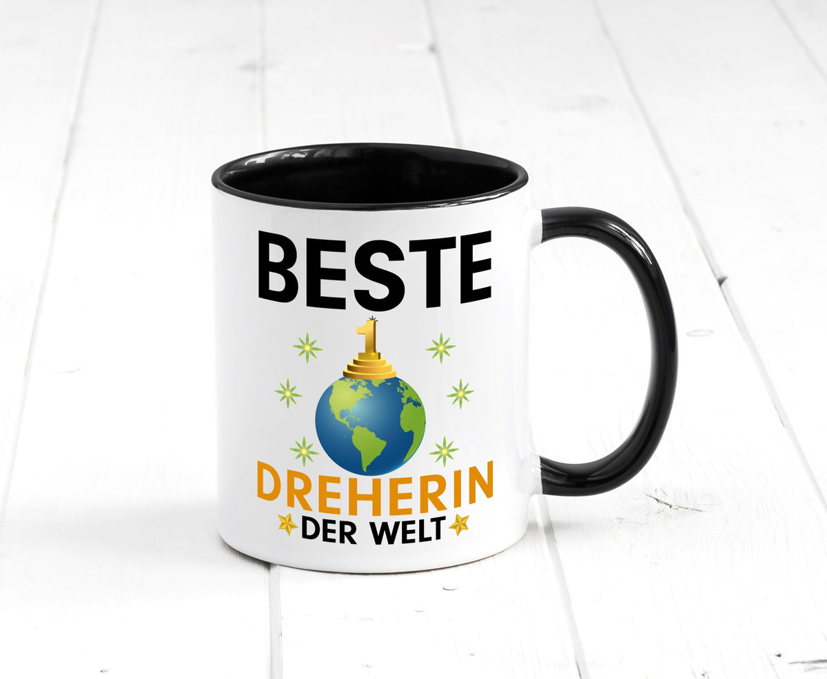 Welt Beste Dreherin | Fräser Dreher lustiger Spruch Geschenk Humor Geschenkidee Tasse