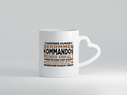 Hunde Training | Hundebesitzer Tasse Hundekommando vl4 Geschenk Tierliebhaber