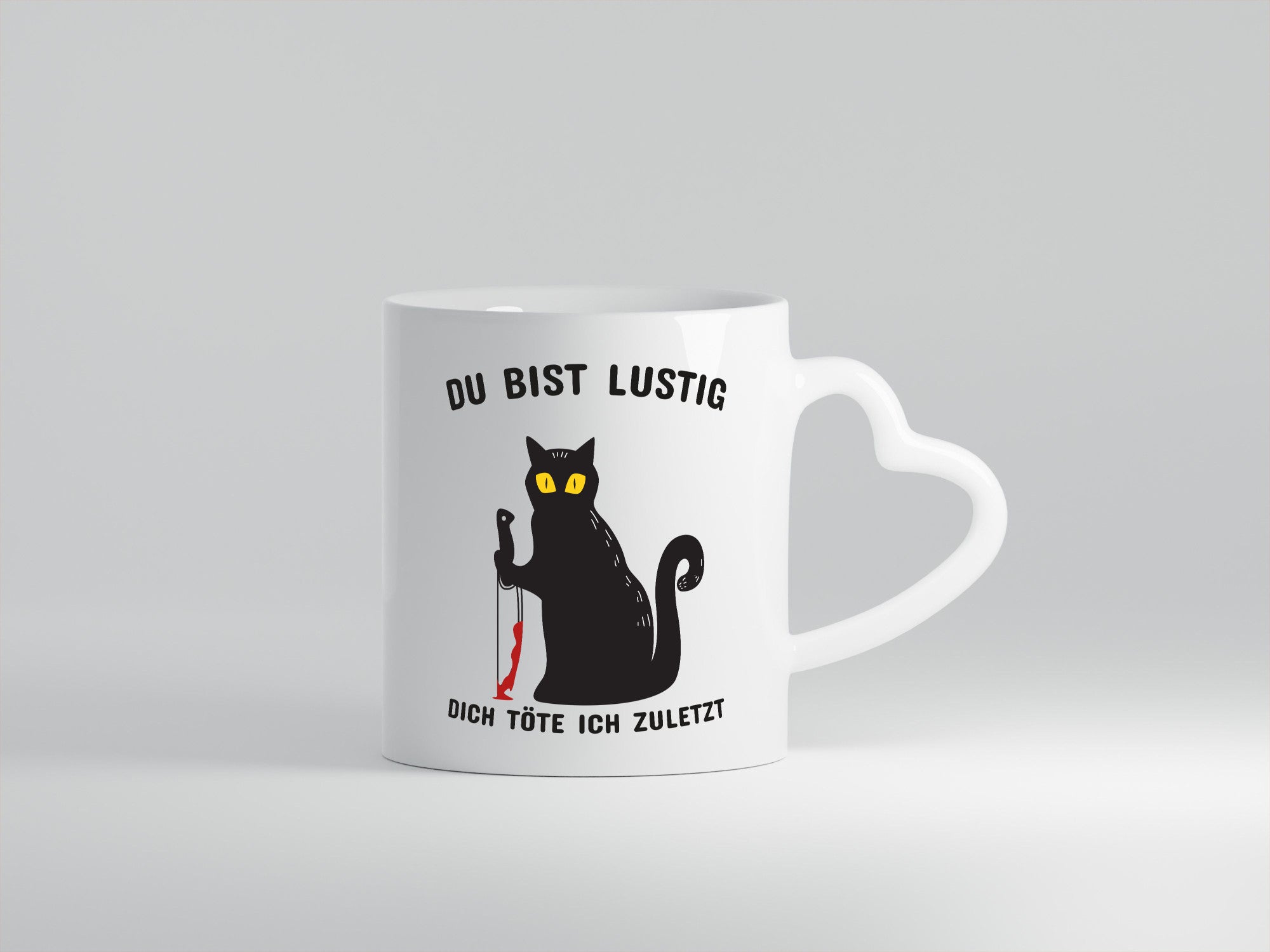 Du bist lustig | Spruch Tasse schwarzer Humor Geschenk Geschenkidee lustiger