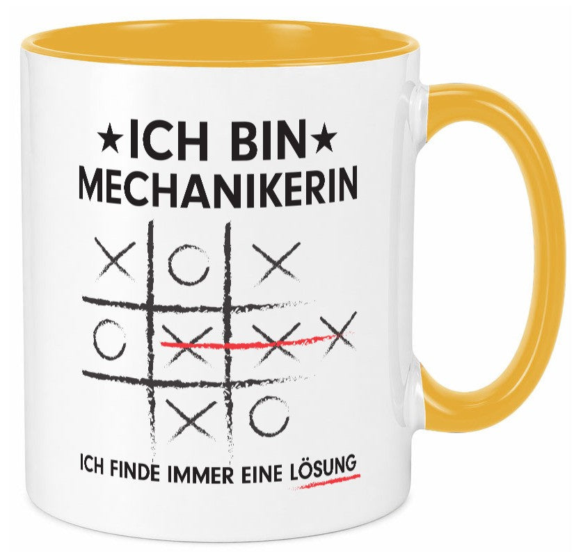 Löse Probleme: Mechanikerin | KFZ Geschenkidee Humor Tasse