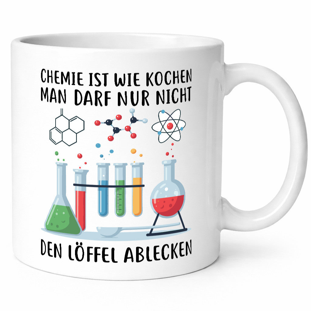 Chemie ist wie Kochen | lustiger Spruch Geschenk Humor Geschenkidee Tasse