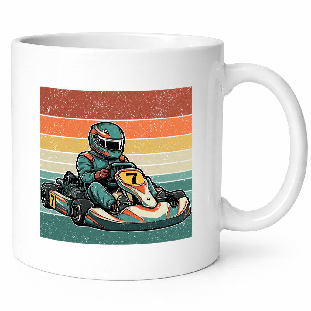Cooles Go Kart | Retro lustiger Spruch Geschenk Humor Geschenkidee Tasse