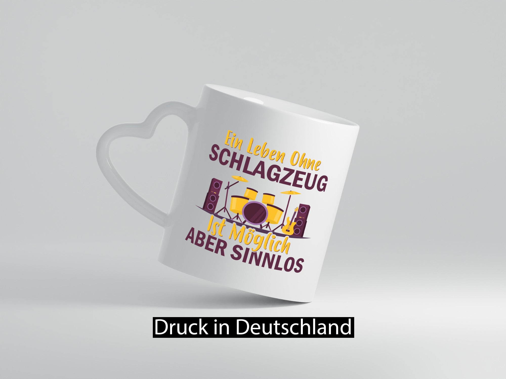 Ein Leben ohne Schlagzeug ist möglich aber Sinnlos Humor Geschenkidee Tasse