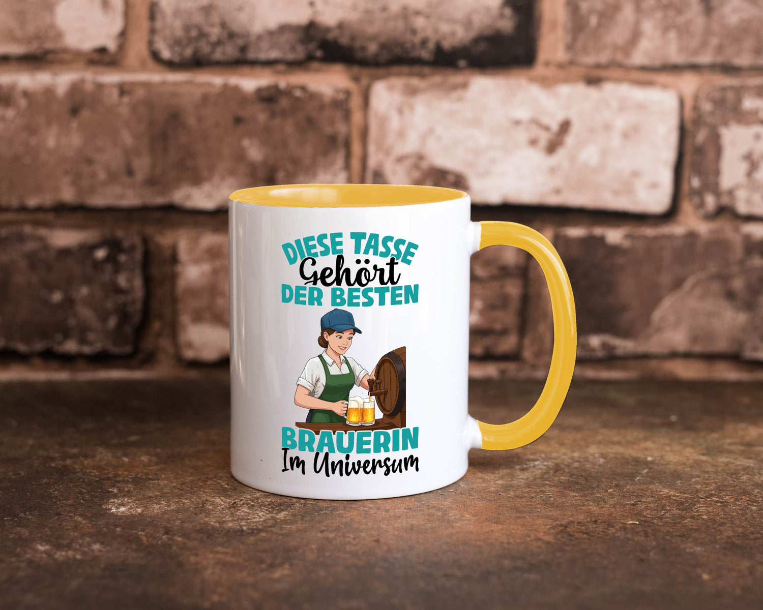 Im Universum: Brauerin | Bier Brauerei lustiger Spruch Geschenk Humor