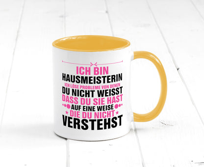 Löse Probleme: Hausmeisterin | Hauswart v2 Geschenk Humor Geschenkidee lustiger