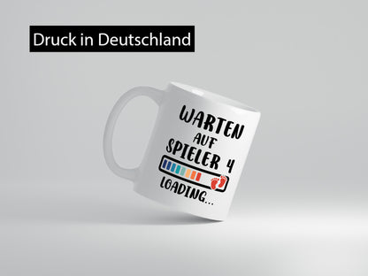Warten auf Spieler 4 | Ankündigung Schwangerschaft lustig Humor Geschenkidee
