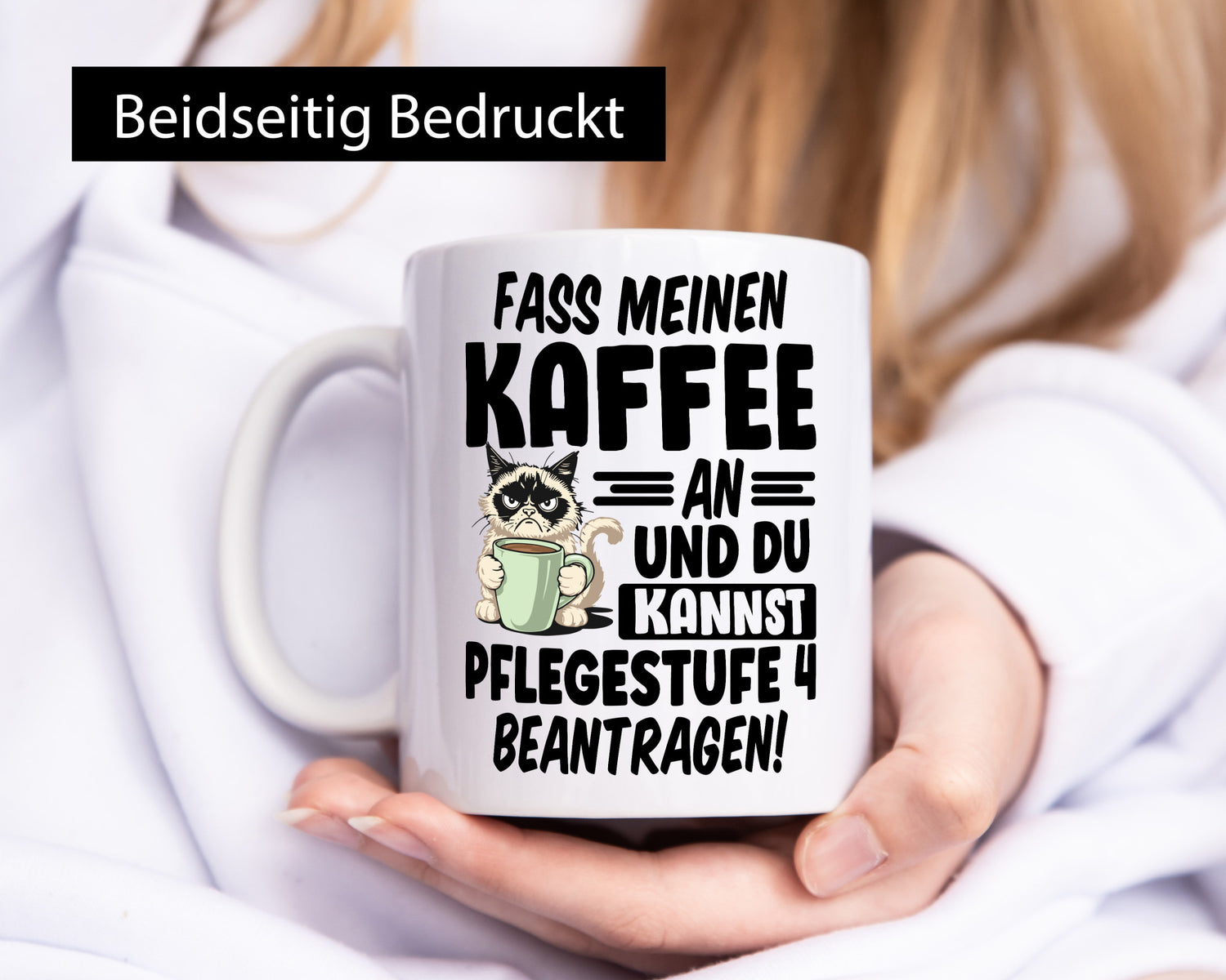 Fass meinen Kaffee an | Pflegestufe 4 Krankenschwester v5 Humor Geschenkidee