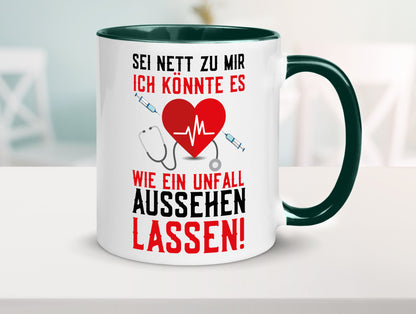Sei nett zu mir | Krankenschwester Arzt Klinik Spritze v2 lustig Humor