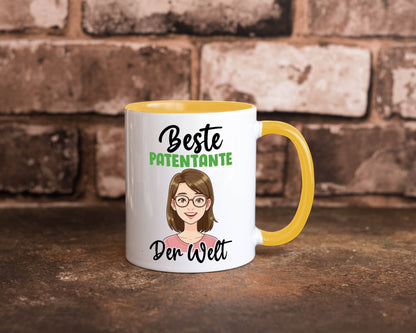 Beste Patentante | Tante lustiger Spruch Geschenk Humor Geschenkidee Tasse