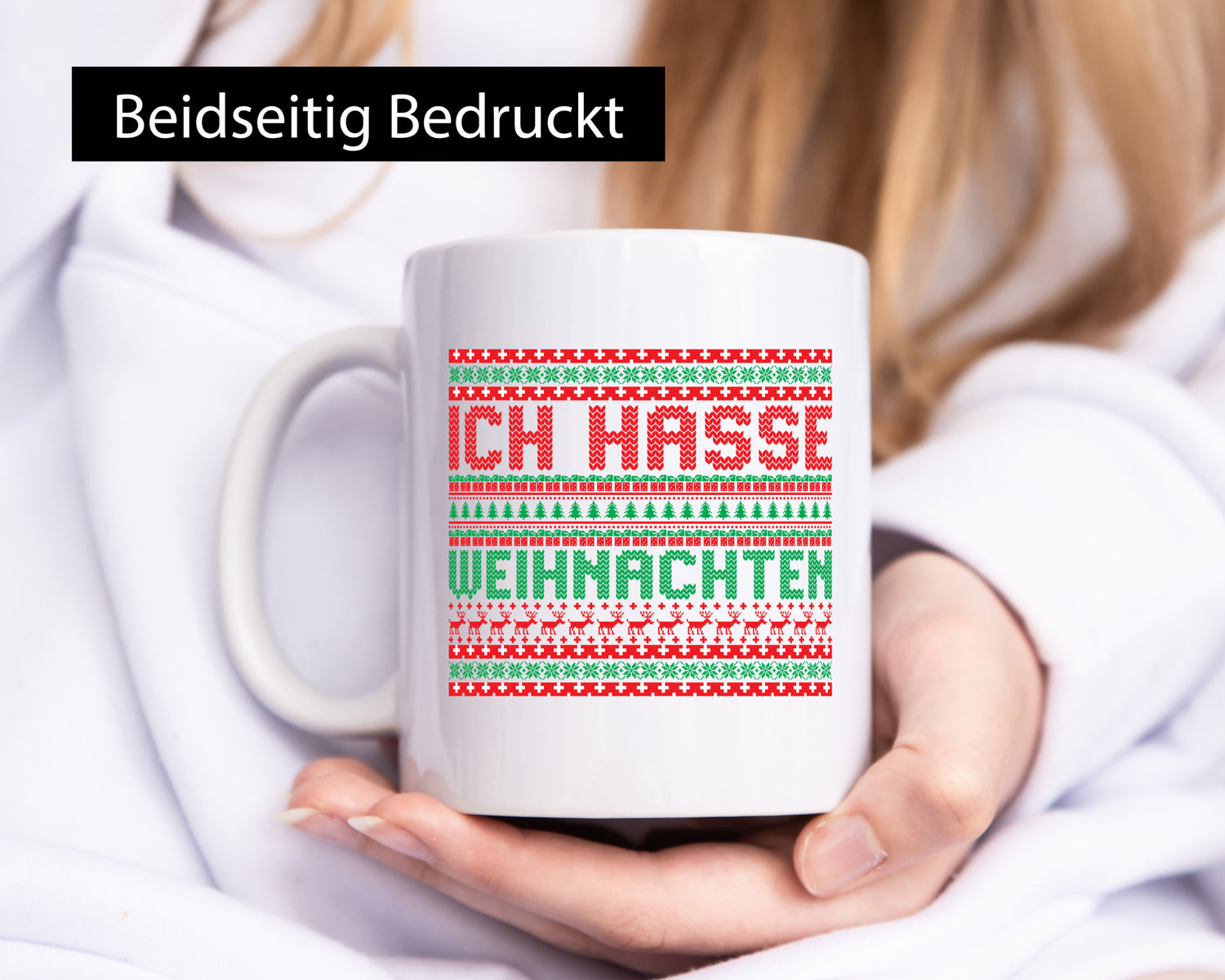 Ich Hasse Weihnachten | Ugly Christmas anti v2 Humor Geschenkidee Tasse