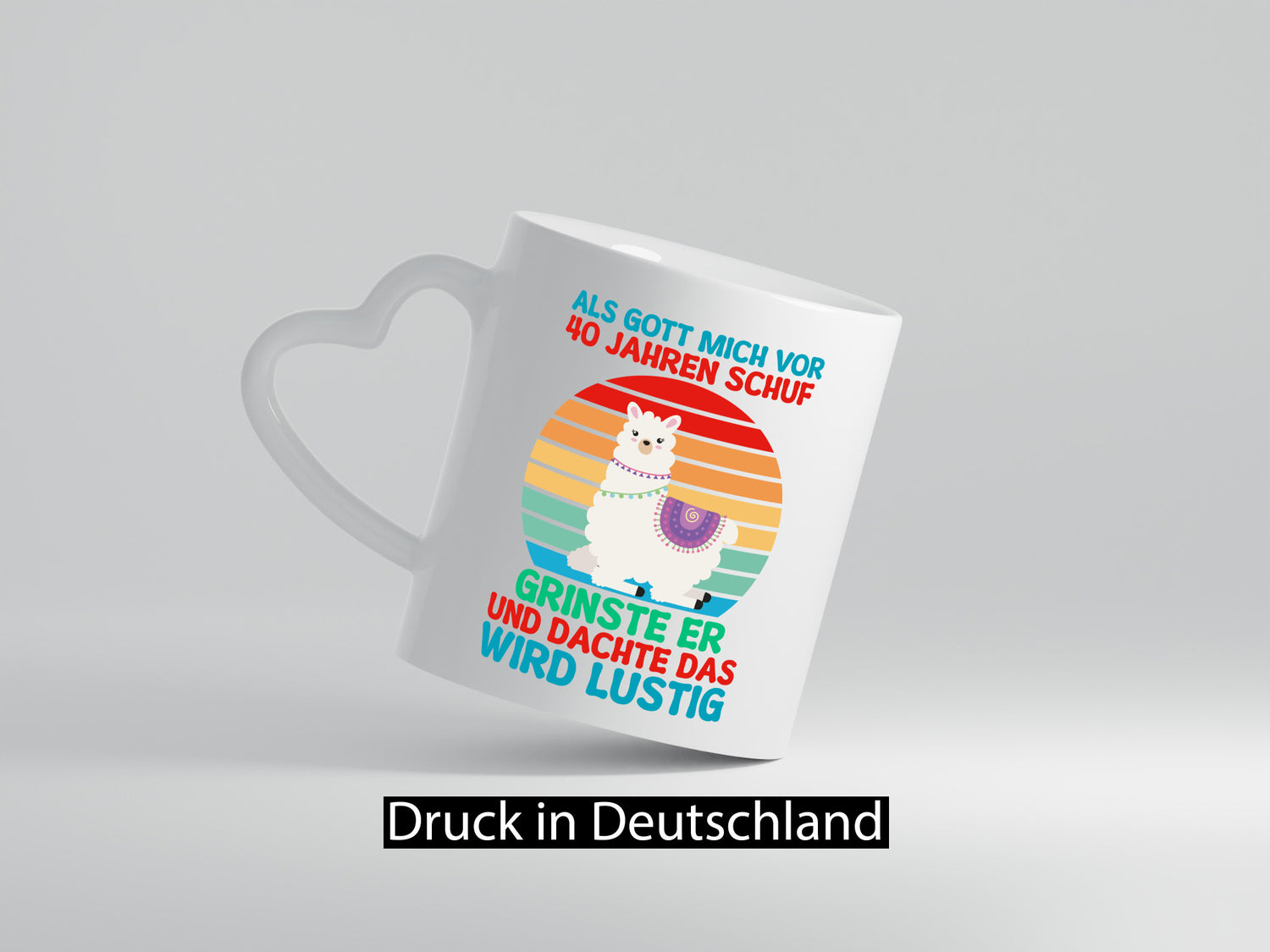 40. Geburtstag | 40 Jahre Gut Schuf mich Lama Humor Geschenkidee Tasse