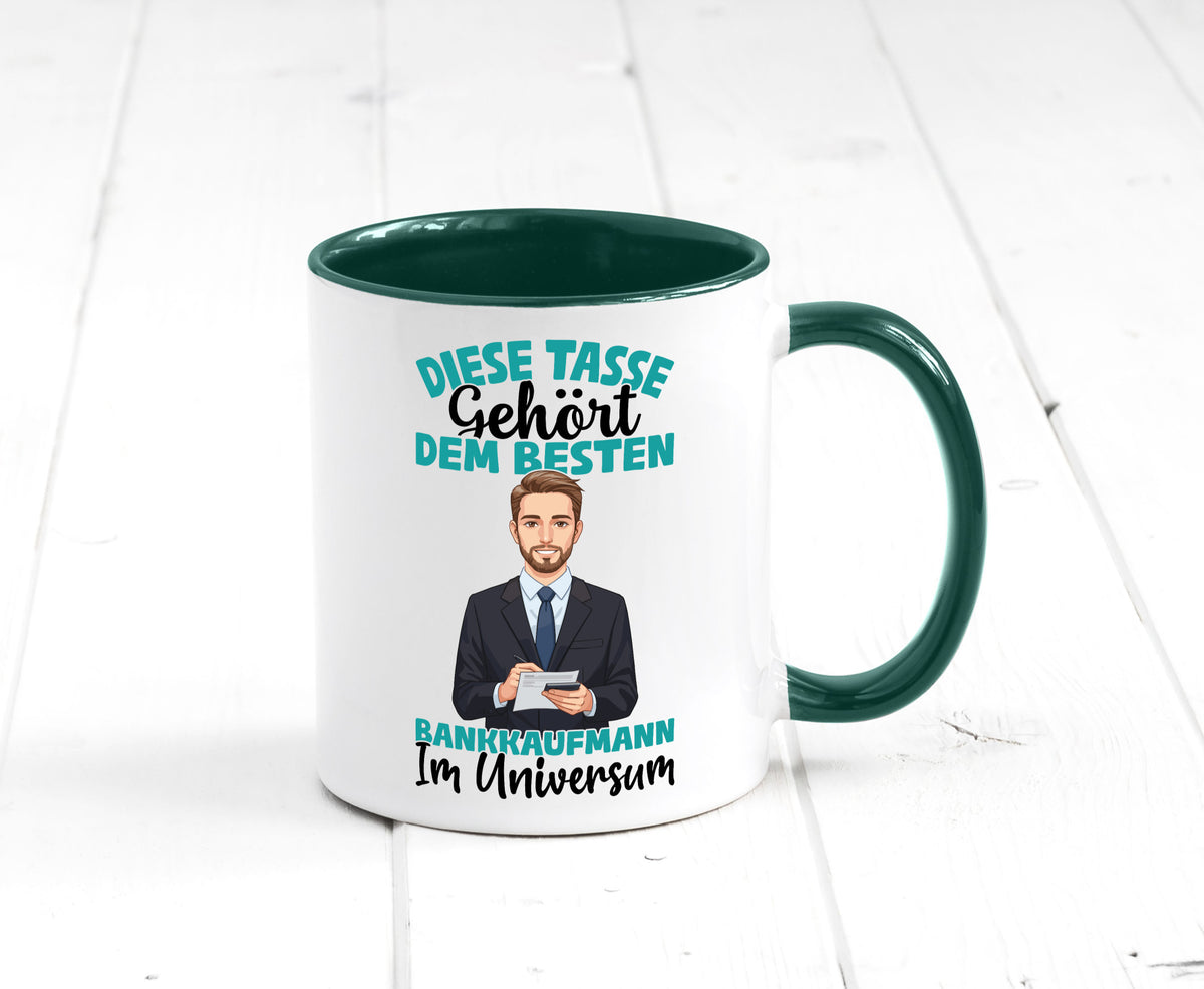 Im Universum: Bankkaufmann | Kaufmann Bank Kaufleute Geschenkidee Humor Tasse