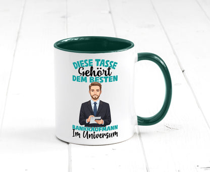 Im Universum: Bankkaufmann | Kaufmann Bank Kaufleute Geschenkidee Humor Tasse